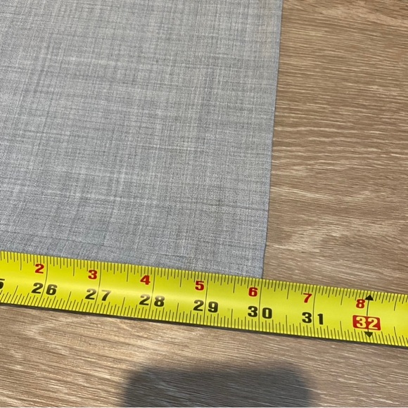 Express Dress Pants, Editor Wide Leg in Grey Crosshatch, Size 4 Short - Picture 6 of 8